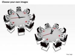 1113 3d image of time for meeting ppt graphics icons powerpoint