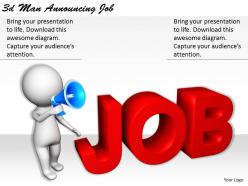 1113 3d man announcing job ppt graphics icons powerpoint
