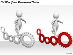 1113 3d man gears presentation design ppt graphics icons powerpoint