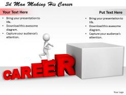 1113 3d Man Making His Career Ppt Graphics Icons Powerpoint