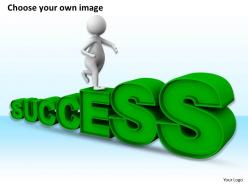 1113 3d man on success path ppt graphics icons powerpoint