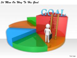 1113 3d man on way to his goal ppt graphics icons powerpoint