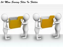 1113 3d man saving files in folder ppt graphics icons powerpoint