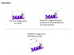 1113 3d man sending mails ppt graphics icons powerpoint