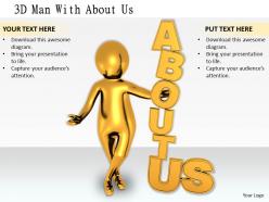 1113 3d man with about us ppt graphics icons powerpoint