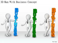 1113 3d man with business concept ppt graphics icons powerpoint
