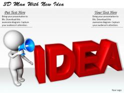 1113 3D Man With New Idea Ppt Graphics Icons Powerpoint