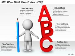 1113 3d man with pencil and abc ppt graphics icons powerpoint