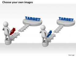 1113 3d man working for target ppt graphics icons powerpoint