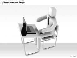 1113 3d man working on laptop ppt graphics icons powerpoint