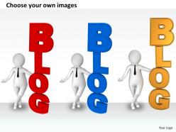 1113 3d man writing blog ppt graphics icons powerpoint