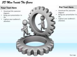 1113 3d men inside the gears ppt graphics icons powerpoint