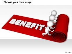 1113 3d men with team benefit ppt graphics icons powerpoint