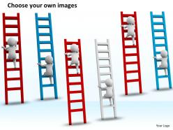 1113 3d people climbing on ladder ppt graphics icons powerpoint