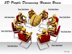 1113 3d people discussing human brain ppt graphics icons powerpoint