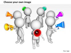 1113 3d people holding megaphones ppt graphics icons powerpoint