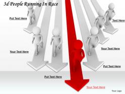 1113 3d people running in race ppt graphics icons powerpoint