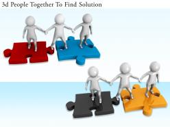 1113 3d people together to find solution ppt graphics icons powerpoint