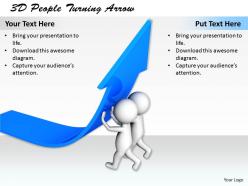 1113 3D People Turning Arrow Ppt Graphics Icons Powerpoint