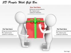 1113 3d people with gift box ppt graphics icons powerpoint
