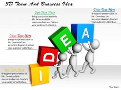 1113 3D Team And Business Idea Ppt Graphics Icons Powerpoint