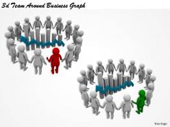 1113 3d team around business graph ppt graphics icons powerpoint