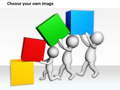 1113 3d team arranging cubes ppt graphics icons powerpoint