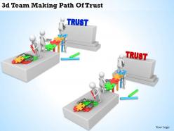 1113 3d team making path of trust ppt graphics icons powerpoint
