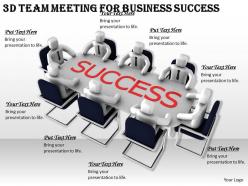 1113 3d team meeting for business success ppt graphics icons powerpoint