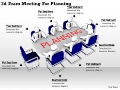 1113 3d Team Meeting For Planning Ppt Graphics Icons Powerpoint