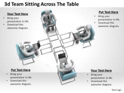 1113 3d team sitting across the table ppt graphics icons powerpoint