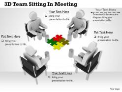 1113 3d team sitting in meeting ppt graphics icons powerpoint