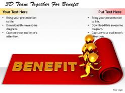 1113 3d team together for benefit ppt graphics icons powerpoint