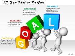 1113 3d team working for goal ppt graphics icons powerpoint