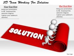 1113 3d team working for solution ppt graphics icons powerpoint