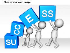 1113 3d team working for succcess ppt graphics icons powerpoint