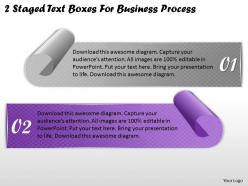 1113 business ppt diagram 2 staged text boxes for business process powerpoint template