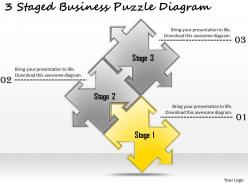 1113 business ppt diagram 3 staged business puzzle diagram powerpoint template