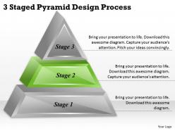 1113 business ppt diagram 3 staged pyramid design process powerpoint template