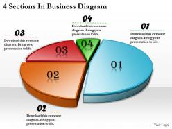 96607638 style division pie 4 piece powerpoint presentation diagram infographic slide