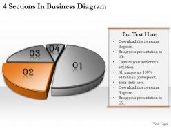 1113 business ppt diagram 4 sections in business diagram powerpoint template