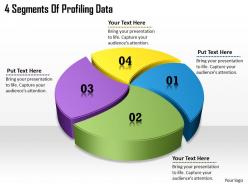 1113 business ppt diagram 4 segments of profiling data powerpoint template