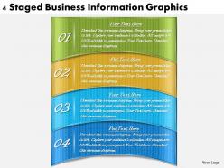 1113 Business Ppt diagram 4 Staged Business Information Graphics Powerpoint Template