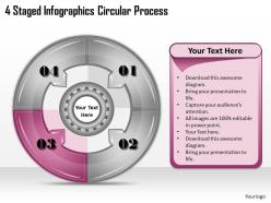 1113 business ppt diagram 4 staged infographics circular process powerpoint template
