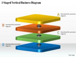 1113 business ppt diagram 4 staged vertical business diagram powerpoint template