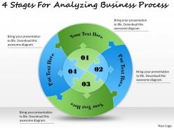 1113 business ppt diagram 4 stages for analyzing business process powerpoint template