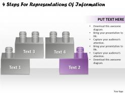 1113 business ppt diagram 4 steps for representations of information powerpoint template