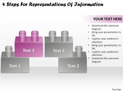 1113 business ppt diagram 4 steps for representations of information powerpoint template