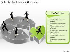 1113 business ppt diagram 5 individual steps of process powerpoint template