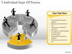 1113 business ppt diagram 5 individual steps of process powerpoint template